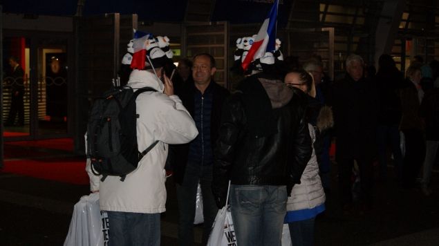 &nbsp; (Pas d'abattement mais un brin de déception pour les supporters français © Yann Bertrand/Radio France)