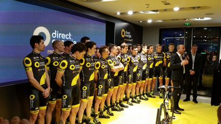 &nbsp; (La formation française Direct Energie compte 22 coureurs dans son effectif 2016. © Radio France/Fabrice Rigobert)