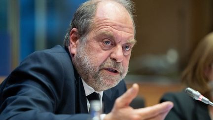 Minister of Justice Eric Dupond-Moretti in Brussels (Belgium), January 31, 2022. (EUROPEAN UNION / HANS LUCAS / AFP)