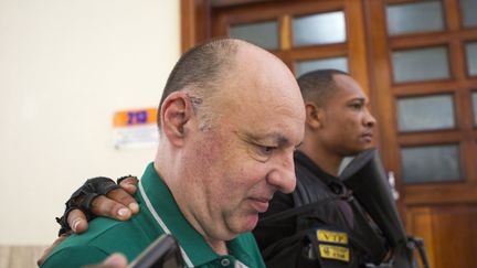 Le Français Christophe Naudin au palais de justice de Saint-Domingue (République dominicaine), le 27 septembre 2016. (ERIKA SANTELICES / AFP)