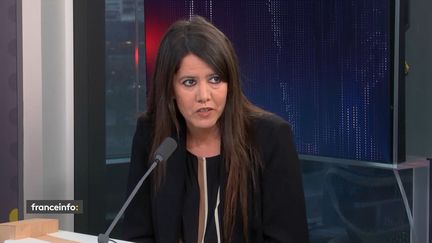 Dalila Berbagui, directrice de campagne de Jean Lassalle, le 1er avril 2022 sur franceinfo. (FRANCEINFO / RADIO FRANCE)