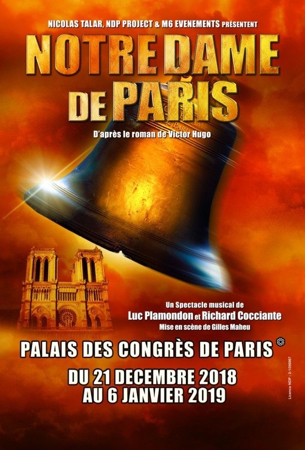 L'affiche 2018 de "Notre-Dame de Paris"
 (DR)