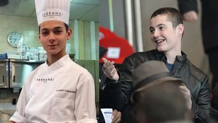 L&eacute;onard Trierweiler (&agrave; gauche) et Louis Sarkozy. (@TRIERWEILER3 / TWITTER / AFP)