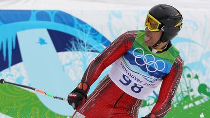 Samir Azzimani participe aux JO de Vancouver (Canada), le 23 février 2010. (MAXPPP)