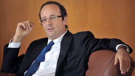 Fran&ccedil;ois Hollande, alors d&eacute;put&eacute; de Corr&egrave;ze, le 15 janvier 2011 &agrave; Tulle (Corr&egrave;ze). (PIERRE ANDRIEU / AFP)