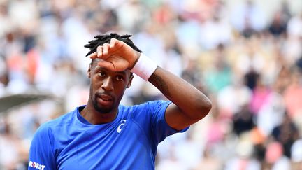 Gaël Monfils en huitième de finale face à Dominic Thiem, l'an passé (MARTIN BUREAU / AFP)