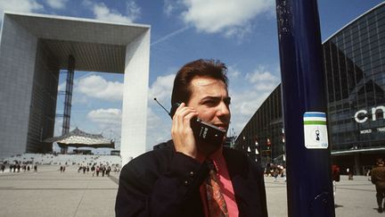 &nbsp; (Un utilisateur de Bi-Bop en 1993 © Sipa-Press)