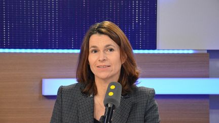 Aurélie Filippetti, le 19 janvier 2017 sur franceinfo. (JEAN-CHRISTOPHE BOURDILLAT / FRANCE INFO)