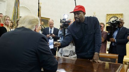 Le rappeur Kanye West à la Maison Blanche à Washington, le 11 octobre 2018. (EVAN VUCCI/AP/SIPA / AP)