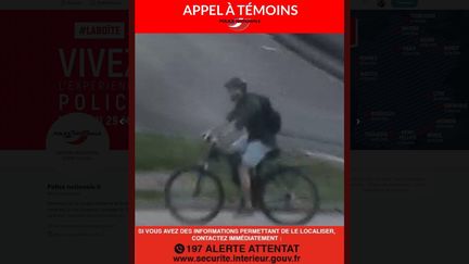 Appel à témoins diffusé le 25 mai 2019 par la police nationale pour retrouver le principal suspect à l'origine de l'explosion survenue, la veille, à Lyon. (POLICE NATIONALE)