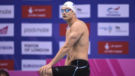 Florent Manaudou le 21 mai 2016 à Londres pour l'Euro de natation. (STEPHANE KEMPINAIRE / STEPHANE KEMPINAIRE)