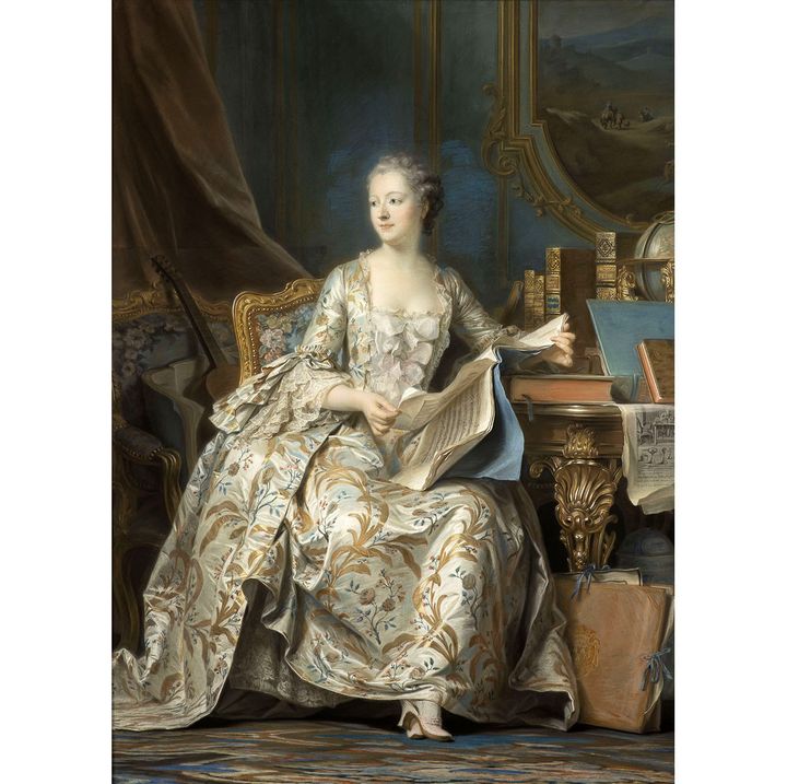 Quentin de La Tour "La marquise de Pompadour", musée du Louvre
 (Musée du Louvre, dist. RMN - Grand Palais / Laurent Chastel)