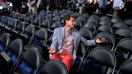 Anthony Weiner lors de la convention du parti démocrate, à Philadelphie, en Pennsylvanie, le 25 juillet 2016.&nbsp; (CHIP SOMODEVILLA / GETTY IMAGES NORTH AMERICA / AFP)