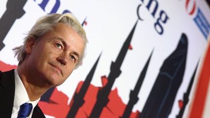 Le leader d'extrême droite néerlandais, Geert Wilders, à Vienne le 27 mars 2015. (REUTERS/Heinz-Peter Bader)