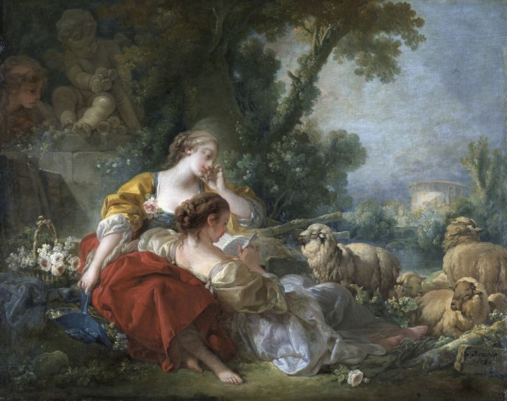 François Boucher (1703-1770), l'Ecole de l'amitié, Karlsruhe, Staatliche Kunsthalle
 (Staatliche Kunsthalle Karlsruhe)