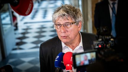 Le président de la commission des finances de l'Assemblée, l'insoumis Eric Coquerel, le 3 juin 2024. (XOSE BOUZAS / HANS LUCAS / AFP)