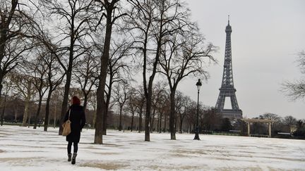 Le Champ-de-Mars à Paris, le 1er mars 2018.&nbsp; (CHRISTOPHE SIMON / AFP)