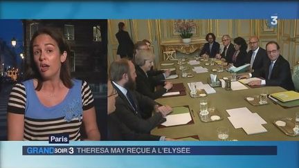 Theresa May à l'Elysée