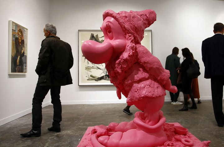 "White Snow Dwarf (Bashful)" de l'artiste américain Paul McCarthy 
 (Francois Mori/AP/SIPA)