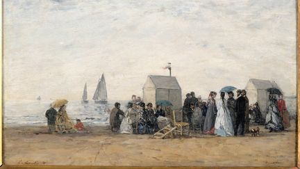 &nbsp; (Eugène Boudin,  La Plage de Trouville, 1867, huile sur bois - Paris, Musée d’Orsay © Photo RMN-Grand Palais (musée d'Orsay) / Hervé Lewandowski)