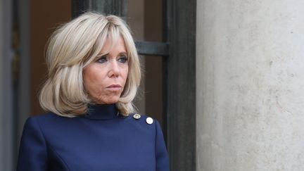 Brigitte Macron, le 10 novembre 2018 à Paris. (LUDOVIC MARIN / AFP)