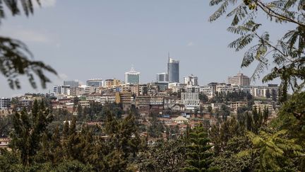 Vue générale du centre-ville de Kigali, au Rwanda, le 26 mai 2021.&nbsp; (LUDOVIC MARIN / AFP)