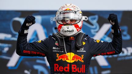 Max Verstappen remporte le Grand Prix d'Emilie Romagne, dimanche 18 avril 2021. (FLORENT GOODEN / DPPI MEDIA)