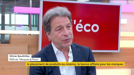 Invité de Stéphane Dépinoy dans ":l'éco", Olivier Bouthillier, directeur général de Marques & Films, est venu parler du rôle du placement de produit dans le cinéma.