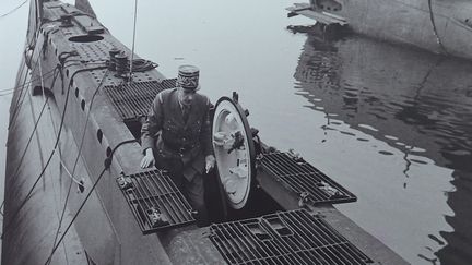 Photo de l'exposition "Plongée, contre-plongée les sous-marins dans l'objectif", musée de la Marine de Toulon (France 3 Provence-Alpes / ECPAD)