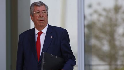 Le maire de Levallois-Perret (Hauts-de-Seine), Patrick Balkany, arrive au tribunal de grande instance de Paris, le 23 mai 2019. (MEHDI TAAMALLAH / NURPHOTO / AFP)