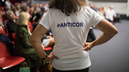 L'université d'été de l'association Anticor, à Nantes (Loire-Atlantique), le 28 septembre 2019. (JEREMIE LUSSEAU / HANS LUCAS / AFP)