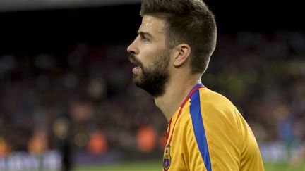 Gérard Piqué, symbole de l'émotion des sportifs catalans.  (MIQUEL LLOP / NURPHOTO)