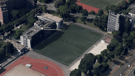 Le stade Louis-Lumi&egrave;re, dans le 20e arrondissement de Paris. (GOOGLE EARTH)