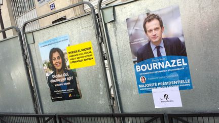 Dans la 18e circonscription de Paris, où la socialiste Myriam El Khomri affronte le républicain Pierre-Yves Bournazel, le 14 juin 2017. (SOPHIE BRUNN / FRANCEINFO)