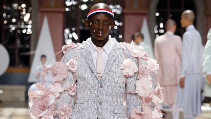 Défilé&nbsp;masculin&nbsp;Thom Browne&nbsp;printemps-été 2020 à la Paris Fashion Week le 22 juin 2019 (THIERRY CHESNOT / GETTY IMAGES EUROPE)