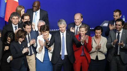 Laurent Wauquiez, le 27 janvier 2018, à Paris. (GEOFFROY VAN DER HASSELT / AFP)