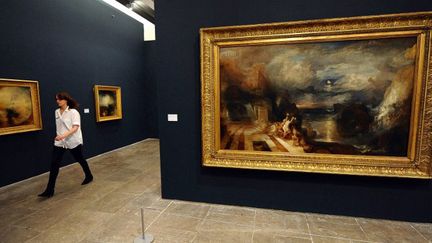 "The Parting of Hero and Leander" de J.M.W Turner exposé à Liverpool
 (PAUL ELLIS / AFP)