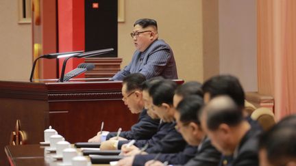 &nbsp;Kim Jong-Un le 23 décembre 2017.&nbsp; (AFP PHOTO / KCNA VIA KNS)