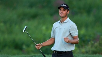 La joie de l'Allemand Martin Kaymer, vainqueur de son premier Grand Chelem à 25 ans (ANDREW REDINGTON / GETTY IMAGES NORTH AMERICA)