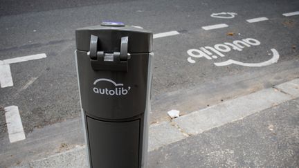 Une station Autolib', à Paris, le 14 juin 2018. (MAXPPP)