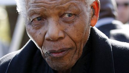 Nelson Mandela, le 17 juin 2010, &agrave; Johannesburg (Afrique du Sud). (SIPHIWE SIBEKO / POOL)