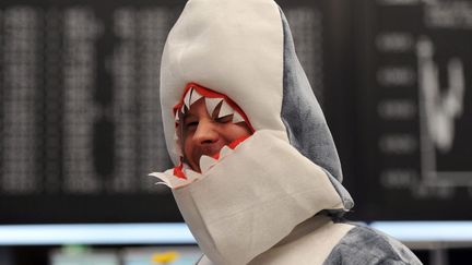 Un carnavalier &agrave; Francfort (Allemagne), le 21 f&eacute;vrier 2012. (ARNE DEDERT / EPA / MAXPPP)