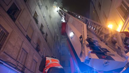 Incendie dans le Xe arrondissement de Paris, mercredi 23 novembre. (Photo de la Brigade des sapeurs-pompiers de Paris (BSPP)/P.BURNER)