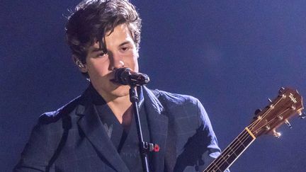 Shawn Mendes aux MTV Europe Music Awards (EMA), le 12 novembre 2017
 (Hubert Boesl / DPA / AFP)