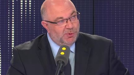 Le&nbsp;ministre de l'Agriculture, Stéphane Travert, invité de franceinfo lundi10 septembre 2018. (RADIO FRANCE / FRANCE INFO)