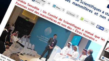 &nbsp; (la fausse histoire du comité scientifique saoudien et le statut des femmes © Capture d'écran nouvelordremondial)