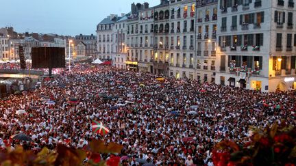 Lors de l'ouverture des fêtes de Bayonne, le 29 juillet 2015. (MAXPPP)