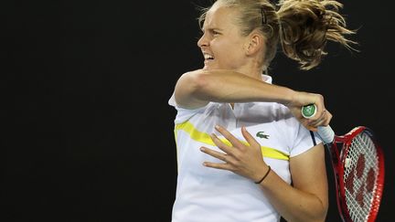 La Française Fiona Ferro à Melbourne le 12 février 2021 (DAVID GRAY / AFP)