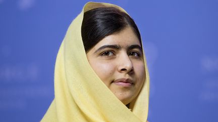 La Pakistanaise Malala Yousafzai re&ccedil;oit le prix Nobel de la paix, &agrave; Oslo (Norv&egrave;ge), le 11 d&eacute;cembre 2014. (HAKON MOSVOLD LARSEN / NTB SCANPIX MAG / AFP)