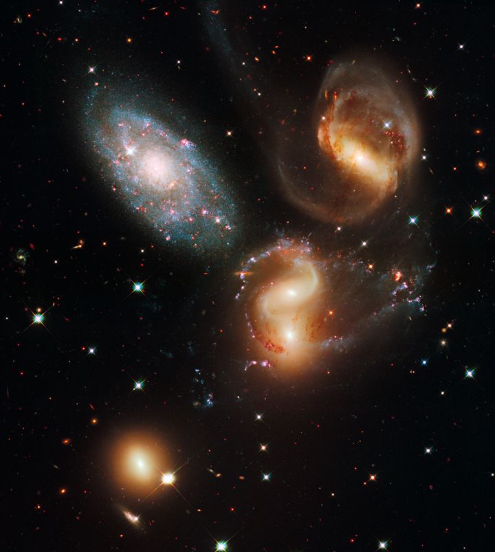 Image du Quintette de Stephan prise par le télescope Hubble et publiée en 2009.&nbsp; (ESA / HUBBLE)